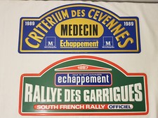Lot 2 Plaques Rallye Tôle 