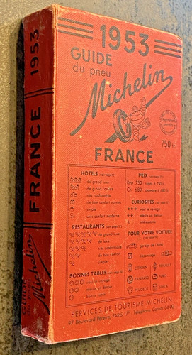 Guide michelin rouge 1953 - rouge,