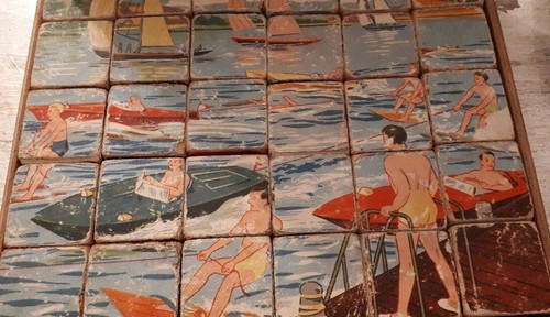 Ancien jeu cubes éducatif - jeu,