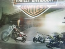 POSTER 3D HARLEY DAVIDSON (Film protection plastique sur la photo) 