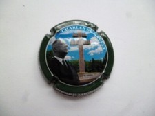capsule champ Pierre MIGNON, Charles de Gaulle, contour vert foncé, N°165
