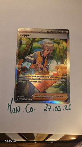 Carte pokémon dresseur pepper - carte,