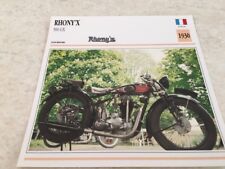 Fiche moto collection Atlas motorbike Rhony'x 500 GX 1930