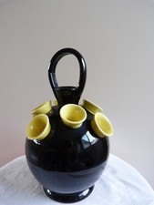 Vase pique fleurs faience