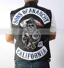 Sons Of Anarchy Bikers Genuin Cuir Gilet Pour Bikers De Route Gangs | SOA