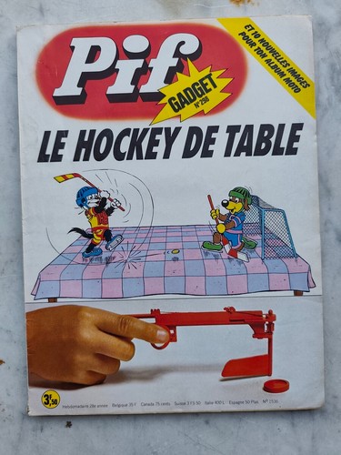 Pif gadget 298 hockey - gadget, table
