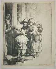 REMBRANDT Joueur de vielle et