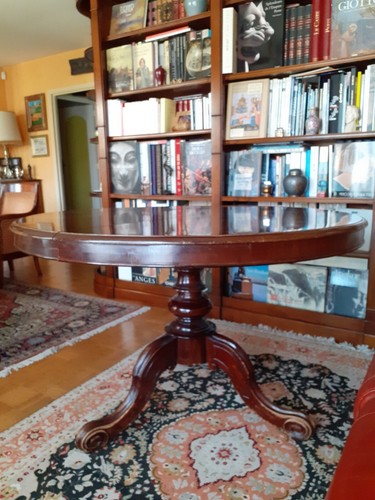 Table victorienne acajou - en,