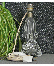 ANCIEN PIED DE LAMPE EN CRISTAL SIGNÉ DE BACCARAT OU ST SAINT LOUIS ANNÉES 50 60