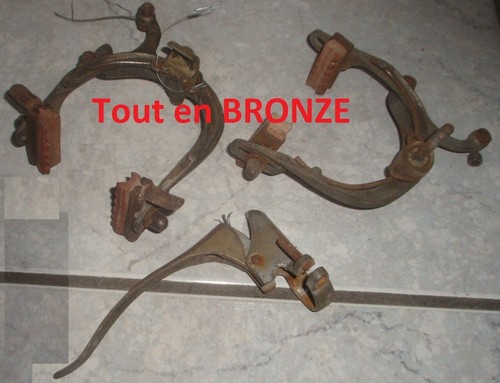 Frein 1915 bronze vélo ancien