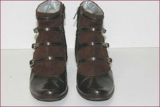 FREE LANCE Boots Cuir Verni