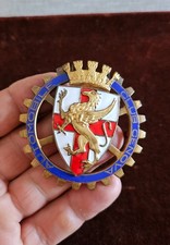 VINTAGE ENAMEL RADIATOR CAR