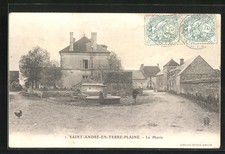 CPA Saint-André-en-Terre-Plaine, La Mairie 1906 
