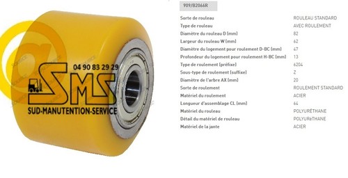 Galet 20 mm - 82, 62