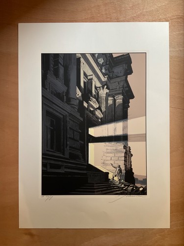 Serigraphie signée schuiten - signÉe,