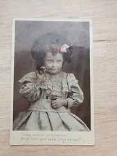 Carte Postale Ancienne Humoristique Fille Fume La Pipe