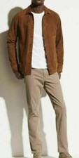 Chemise en cuir suédé de
