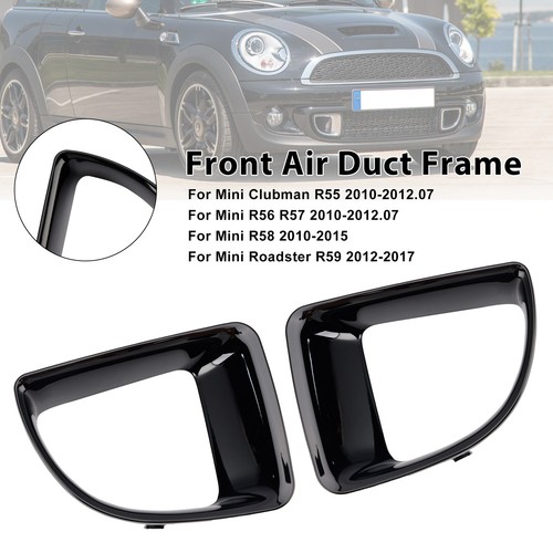 Gloss black front air duct - black,
