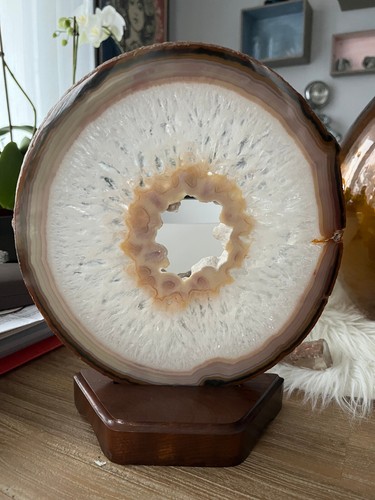 Grande tranche agate - grande, d'agate