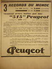 10/1934 PUB PEUGEOT BEAULIEU