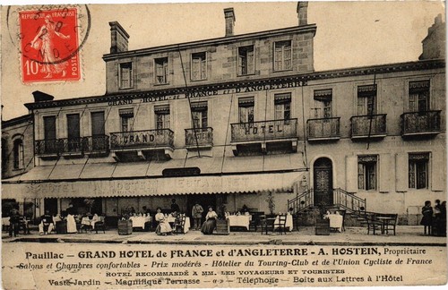 Cpa pauillac grand hotel - -,
