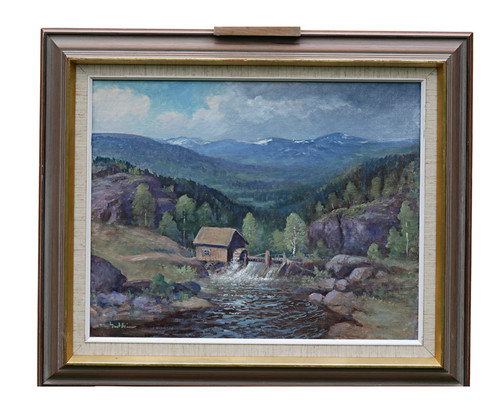 Tableau paysage montagne - paysage, à