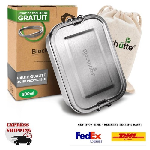 Blockhütte lunch box - box, inox