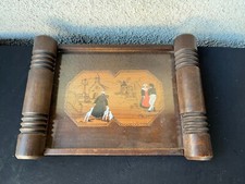 Plateau breton en Bois signé