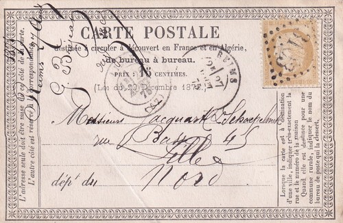Carte postale precurseur - carte,