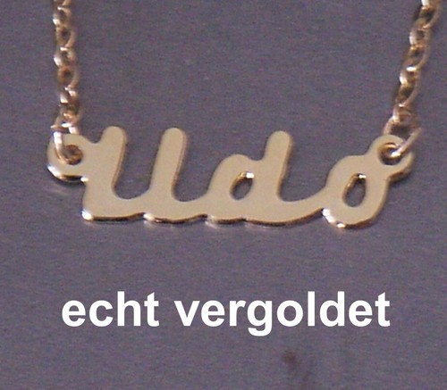 Collier prénom udo or - prénom, en