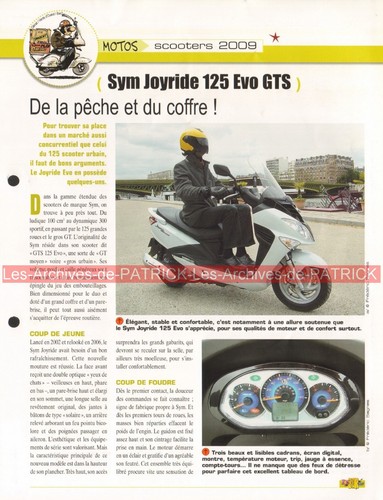 Sym joyride 125 evo gts - 125, 2009
