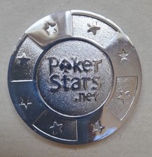 Pokerstars - Jeton protège cartes en métal - Sous Coque - Collector - Casino