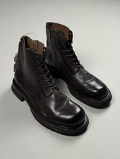 BNWT ! Chaussures bottes de combat avant-gardistes en cuir pour hommes A.S....