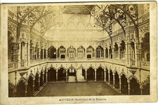 Belgique ANVERS intérieur de la Bourse, PHOTO CABINET carte