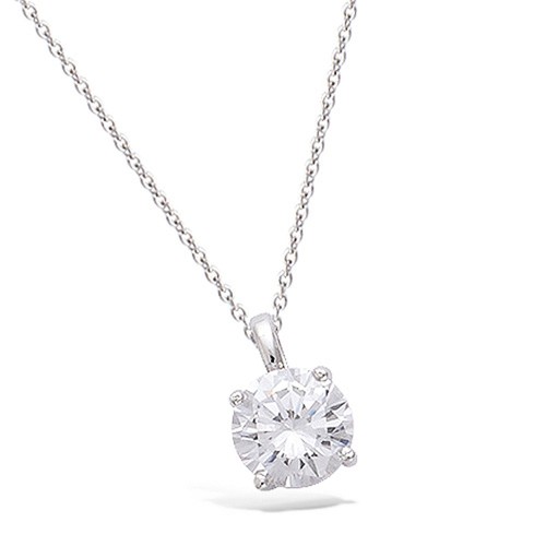 Collier pendentif solitaire