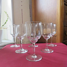 6 verres a eau en cristal  de