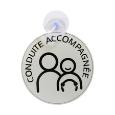 Disque conduite accompagnée réfléchissant avec ventouse - My color'pop