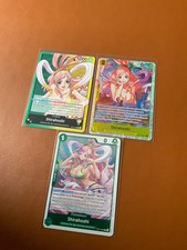cartes ONE PIECE LOT DE 3 cartes SHIRAHOSHI FRANCAISES (1 LEADER, 1 RARE, 1 SR)