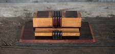 Art Deco wooden inkwell