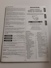 manuel d utilisation de moteur honda gx240 - gx270 - gx340 - gx390