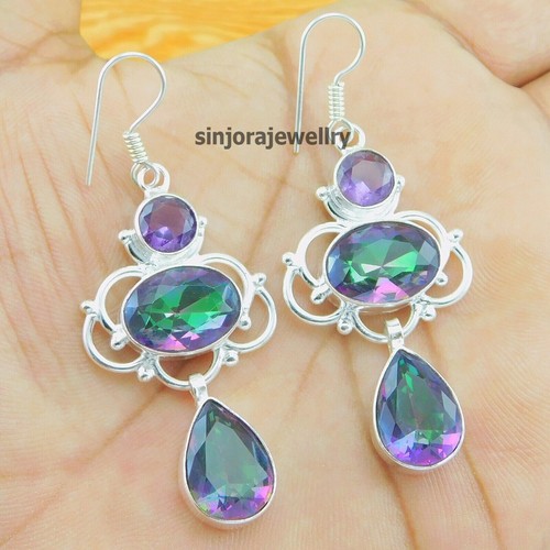 Boucles oreilles fait - fait, main