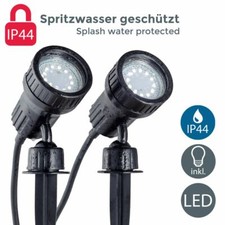 2x Projecteurs LED jardin IP44
