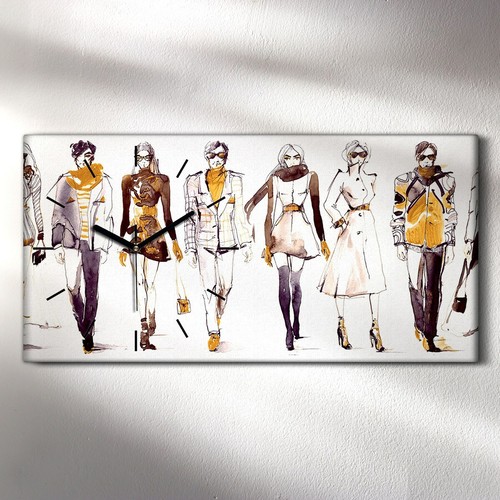 Horloge décorative sur toile