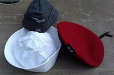 Coiffures Militaire WW2 Guerre 39-45 US Allemand WW2  PARA Marine NAVY MILITARIA