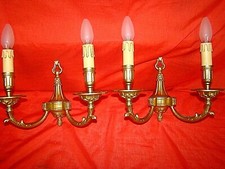 paire d'appliques en bronze