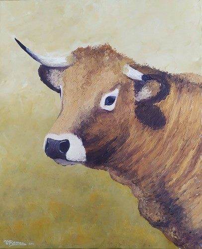 Tableau huile sur toile - ,