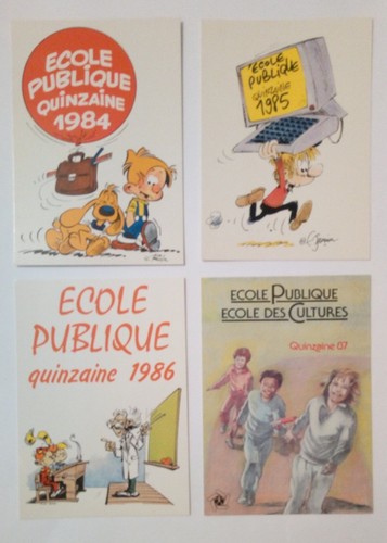 Carte postale école - carte,