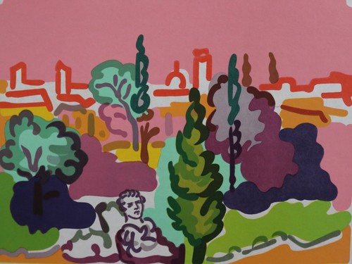 Charles lapicque lithographie - lapicque,,