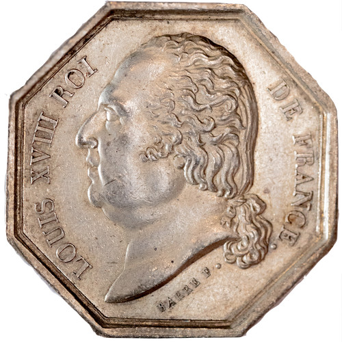 Jeton louis xviii compagnie - xviii,