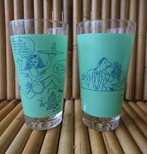 2 Verres à eau publicitaire